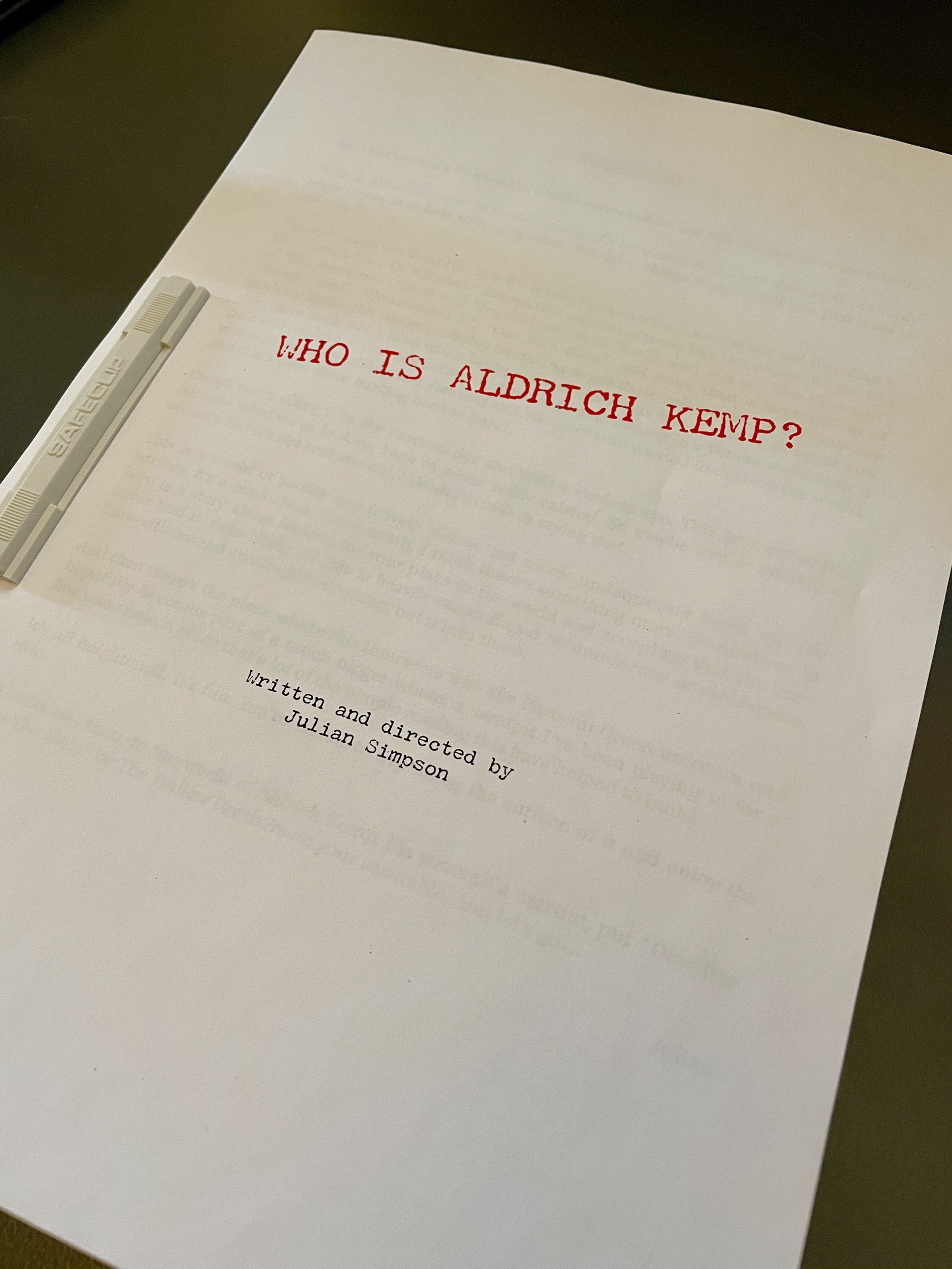 Who Is Aldrich Kemp?